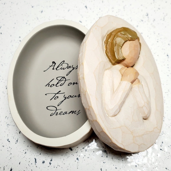Vintage Willow Tree Keepsake Box "Wishes"